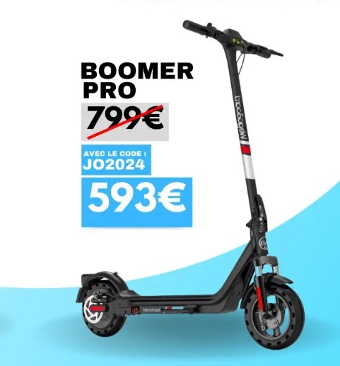 Trottinette electrique Boomer Pro