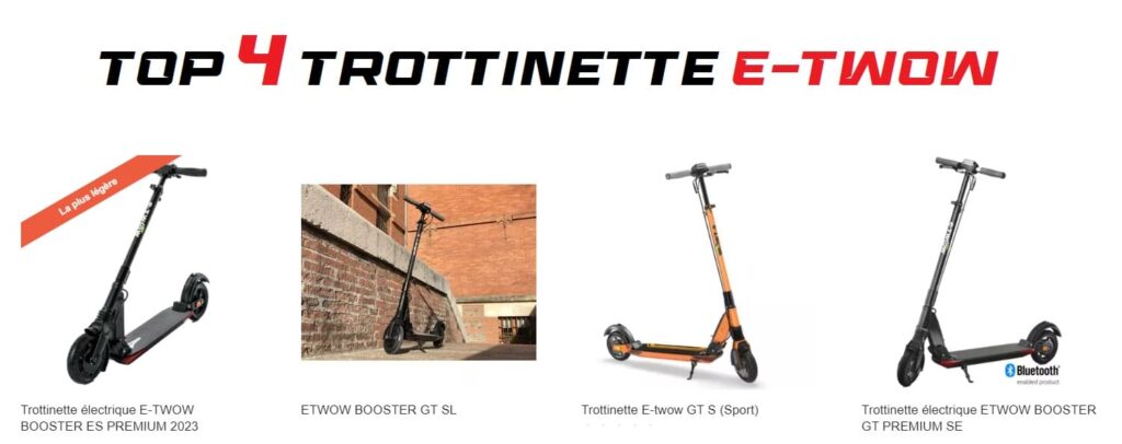 Trottinettes Électriques E-TWOW